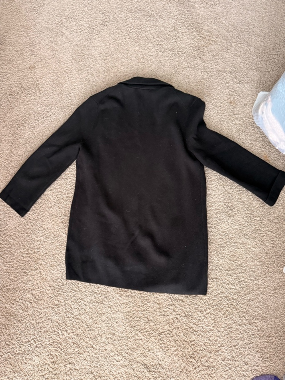 Quince Black Open-Front Blazer Jacket - Picture 2 of 4